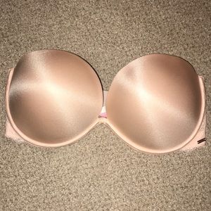 Vs pink strapless bra